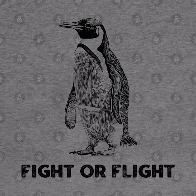 Fight or Flight Funny Penguin by kanystiden